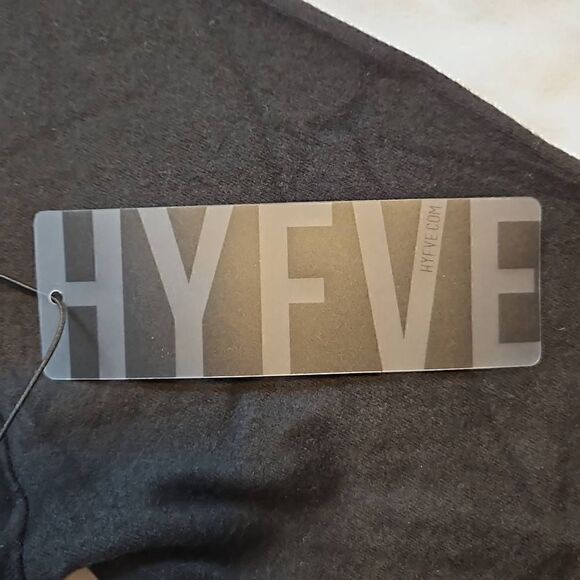 HYFVE Long Sleeve Surplice Top Drawstring Jumpsuit Black Medium - Picture 4 of 8